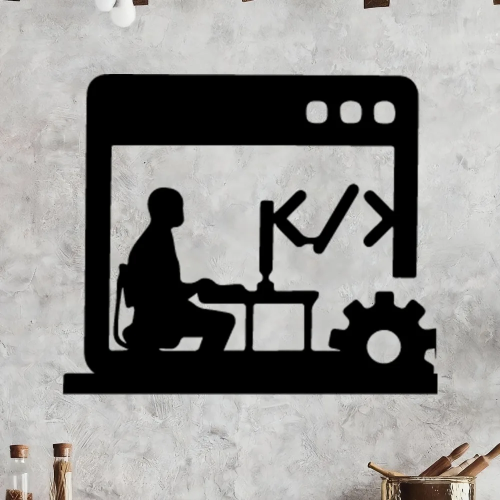 Office Tech Software - ديكور جداري معدني من CIFBUY، هدية